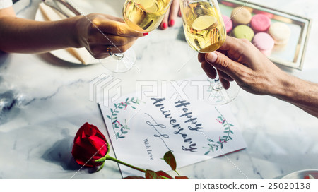Couple Lovers Dating Romantic Anniversary Celebration Concept Couple Lovers Dating Romantic Anniversary Celebration Concept 25020138