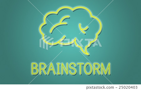 Brainstorm Ideas Sharing Solution Graphic Concept - Stock Illustration ...