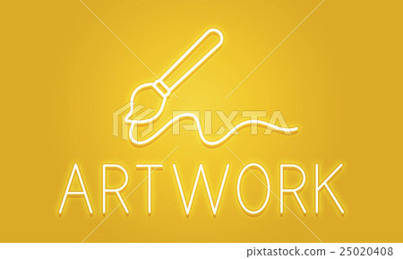 Art Brush Painting Creativity Imagination Skills Concept Art Brush Painting Creativity Imagination Skills Concept 25020408