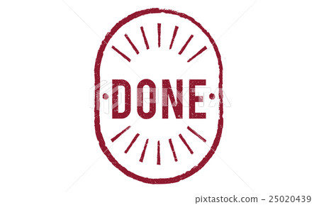 Done Finished Shut Close Sealed Graphic Concept 25020439