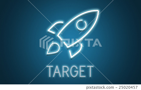 Business Goals Rocketship Target Concept 25020457