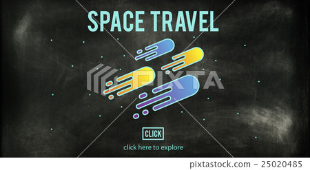 Space Travel Astronomy Exploration Concept - Stock Illustration ...