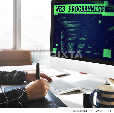 Web Programming Software Developer Technology...-照片素材（圖片） [25020943 ...