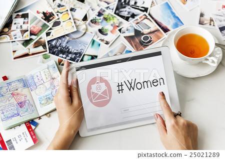 Women Female E-mail Letter Graphic Concept 25021289