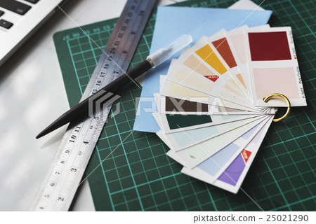 Color Swatches Designer Workplace Concept 25021290