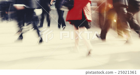 Business People Walking Motion City Concept 25021361