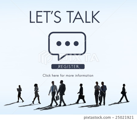 Let's Talk Online Conversation Message Concept Let's Talk Online Conversation Message Concept 25021921