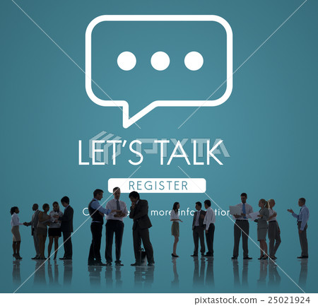 Let's Talk Online Conversation Message Concept 25021924