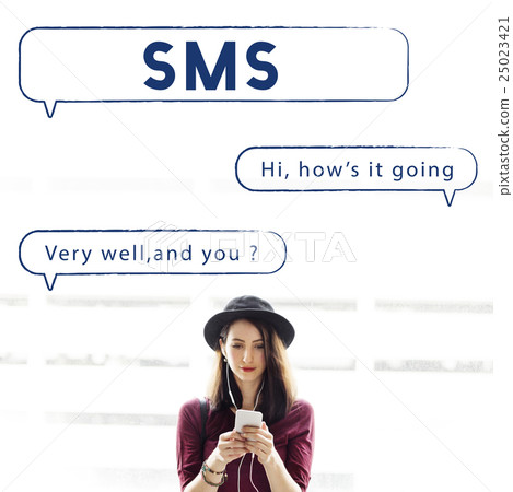 Social Network Speech Bubble Text Graphic Concept Social Network Speech Bubble Text Graphic Concept 25023421