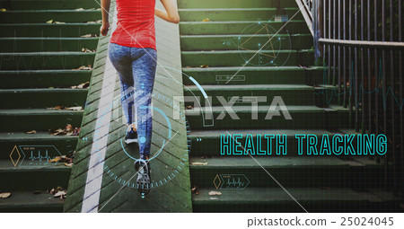 Health Fitness Healthcare Tracking Technology Concept 25024045
