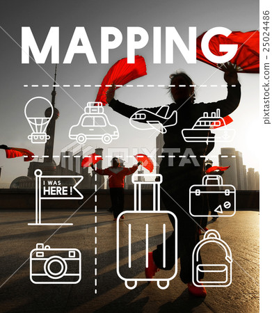 Location Mapping Journey Navigation Concept Location Mapping Journey Navigation Concept 25024486