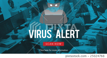 Scam Virus Spyware Malware Antivirus Concept 25024768