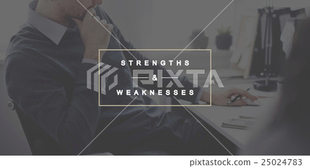 Strengths and Weaknesses SWOT Opportunities Threats Concept 25024783
