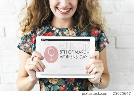 Women's Day Equality Freedom Get Involved Concept Women's Day Equality Freedom Get Involved Concept 25025647