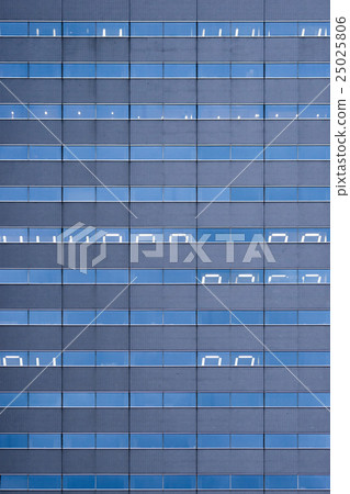 Lighting visible from high-rise building walls and windows (graphic material) 25025806