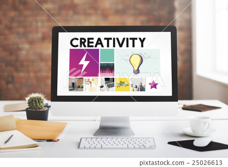 Work Place Office Computer Nature Concept 25026613