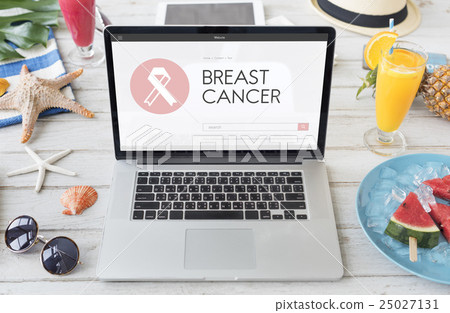 Pink Ribbon Breast Cancer Healthcare Concept 25027131