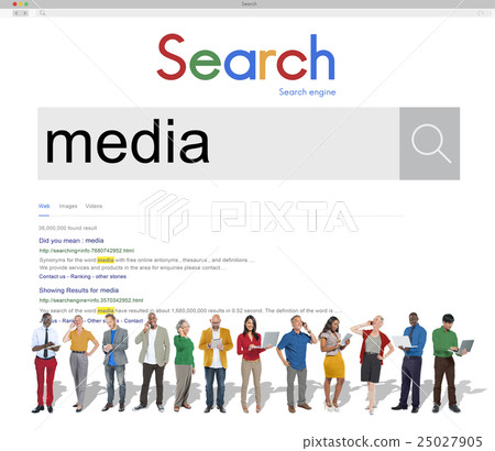 Media Communication Online Information Concept Media Communication Online Information Concept 25027905