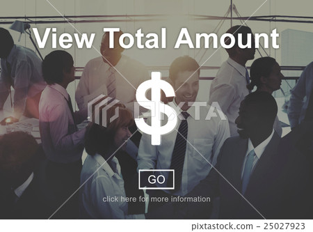 View Total Amount Accounting Payment Tax Concept 25027923