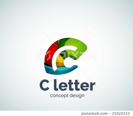 Vector C letter concept logo template Vector C letter concept logo template 25028153