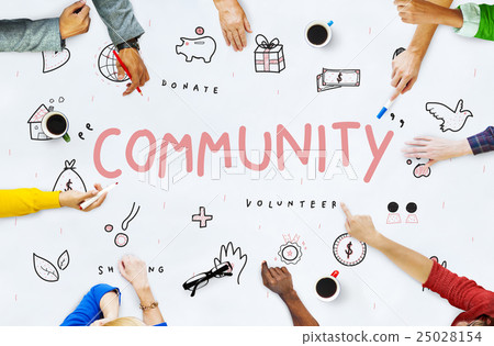 Community Donations Charity Foundation Support Concept Community Donations Charity Foundation Support Concept 25028154