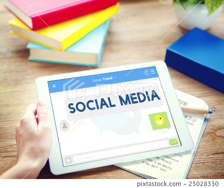 Social Media Stay Connected Concept 25028330