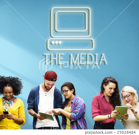 Communication Digital Computer Media Graphic Concept Communication Digital Computer Media Graphic Concept 25028484
