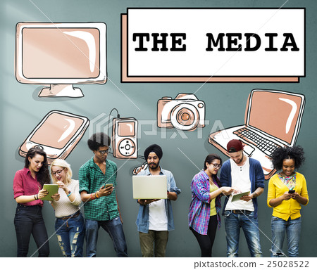 Social Media Digital Communication Internet Concept Social Media Digital Communication Internet Concept 25028522