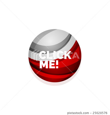 Vector abstract sphere button template Vector abstract sphere button template 25028576