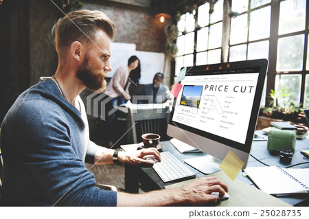 Price Cut Shopping Online Internet Website Concept Price Cut Shopping Online Internet Website Concept 25028735