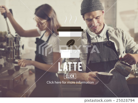 Coffee Latte Beverage Drink Cup Concept 25028794