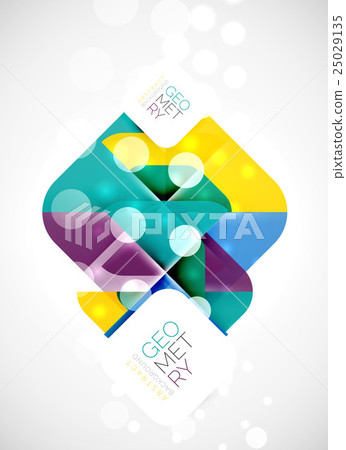 Square banner geometric template Square banner geometric template 25029135