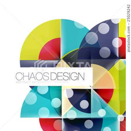 Round shape elements composition. Abstract - Stock Illustration ...