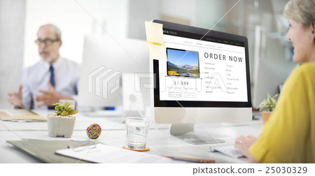 Order Now Shopping Online Internet Website Concept 25030329