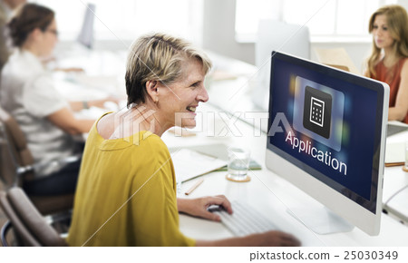 Business Banking Online Payment Financial Transaction Concept Business Banking Online Payment Financial Transaction Concept 25030349