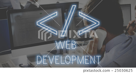 Computer Code HTML Symbol Graphic Concept 25030625