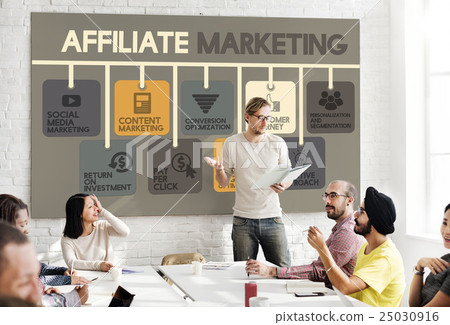 Affiliate Marketing Advertising Commercial Concept Affiliate Marketing Advertising Commercial Concept 25030916