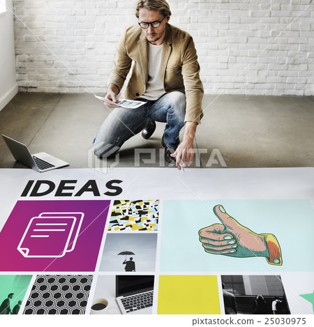 Marketing Achievement Branding Corporate Thumbs Up Concept 25030975