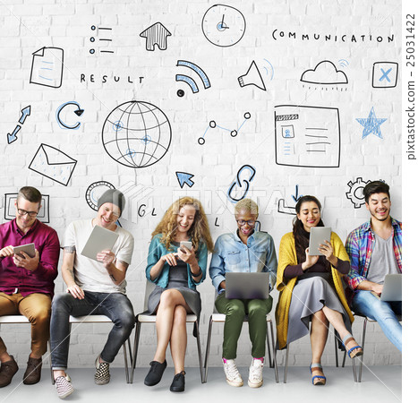 Webpage Browser Digital Icon Symbols Concept 25031422