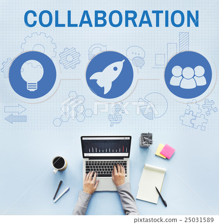 Start Up Business Rocket Ship Graphic Concept 25031589