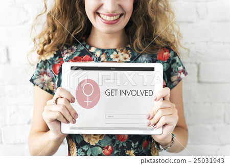 Women's Day Equality Freedom Get Involved Concept 25031943