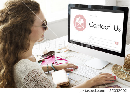 Online Message Blog Chat Communication Envelop Graphic Icon Concept 25032002