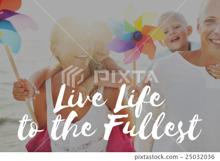 Summer Vacation Family Positivity Concept 25032036