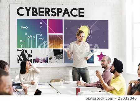 Cyberspace Technology Network Concept 25032046