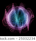 Surreal magic fireball on the dark background 25032234