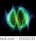 Surreal magic fireball on the dark background 25032235