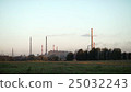 Smoke goes from the chimney. Industrial pipe. From 25032243