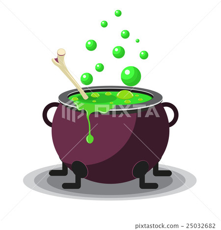 Halloween cauldron vector illustration. 25032682