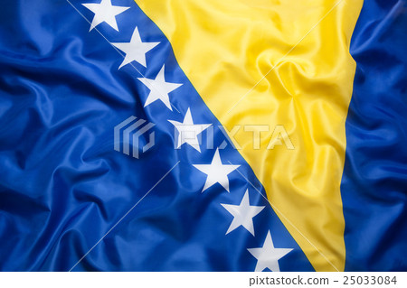 Textile flag of Bosnia and Herzegovina 25033084