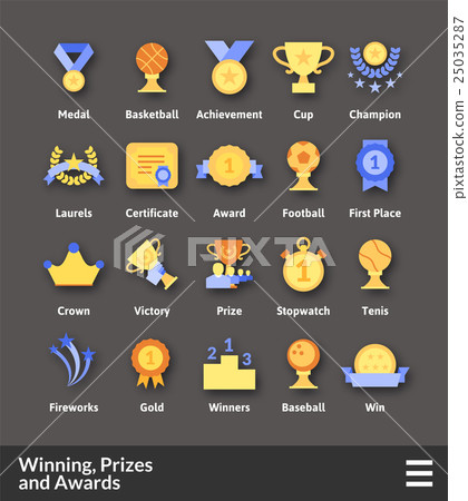 Flat material design icons set Flat material design icons set 25035287